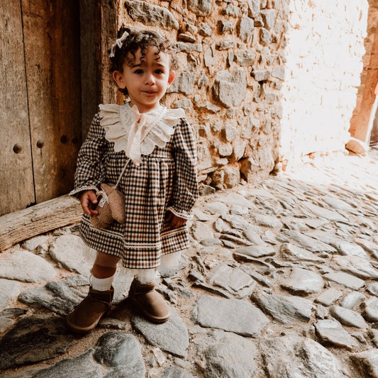 Официална детска рокля с чанта – „Стилна класика“