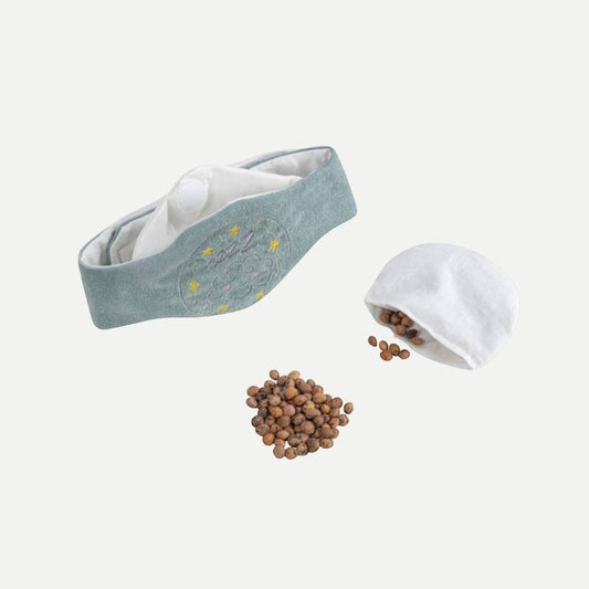 Колан с черешови костилки - розов