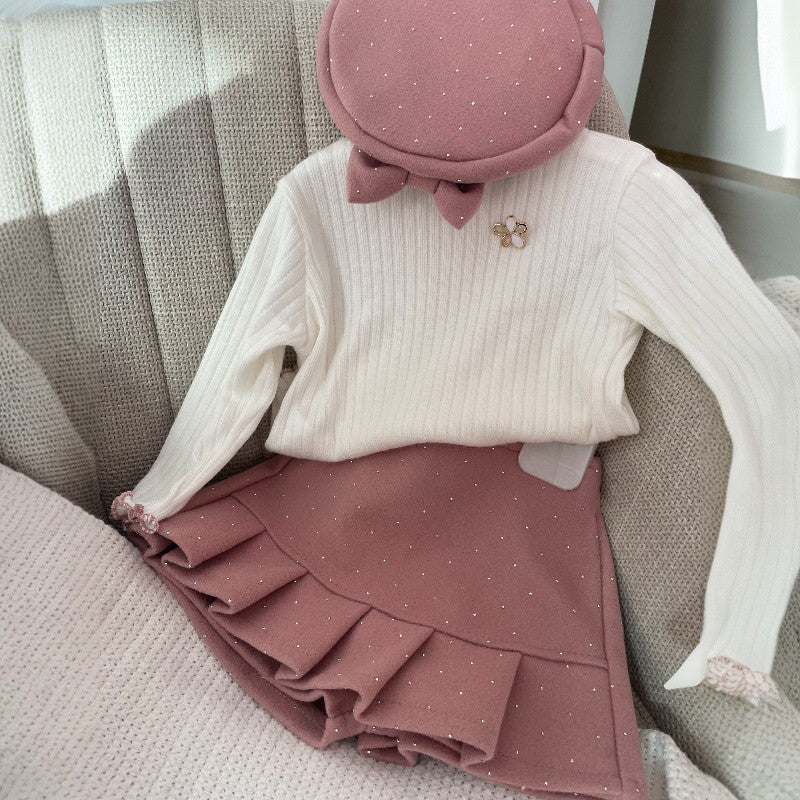 Детски комплект – панталонки + блузка + шапка