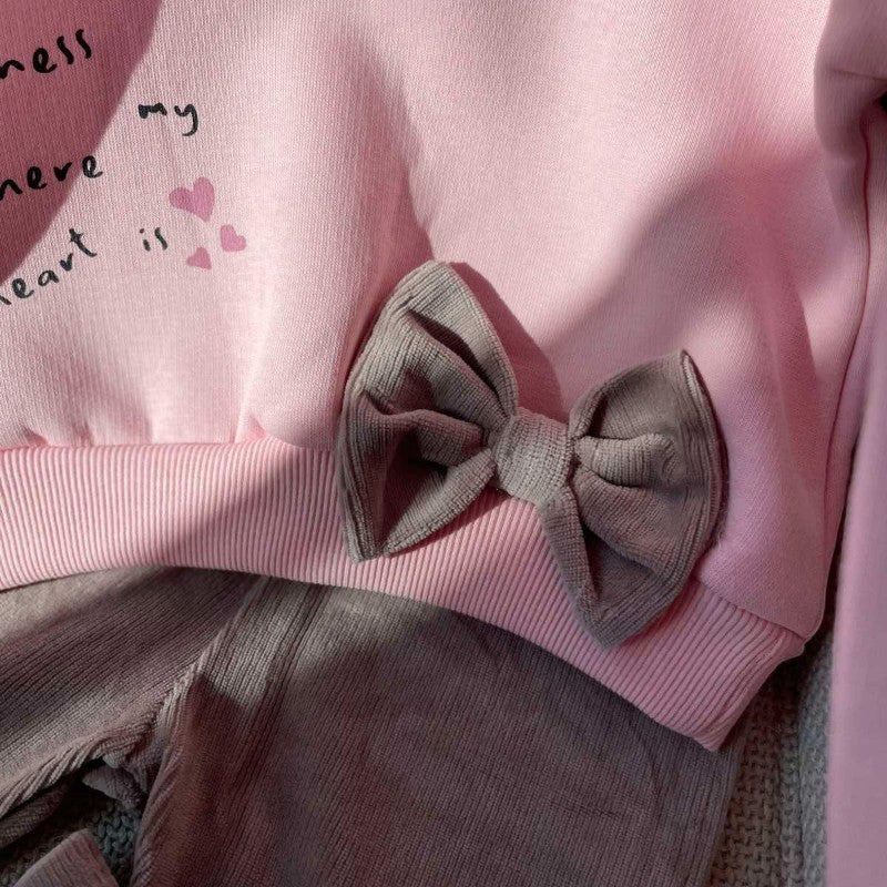 Детски комплект с ватирана блуза