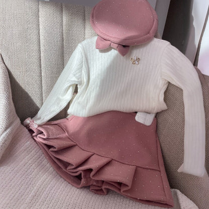 Детски комплект – панталонки + блузка + шапка