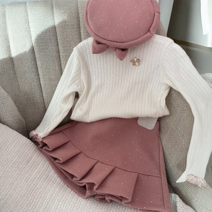 Детски комплект – панталонки + блузка + шапка