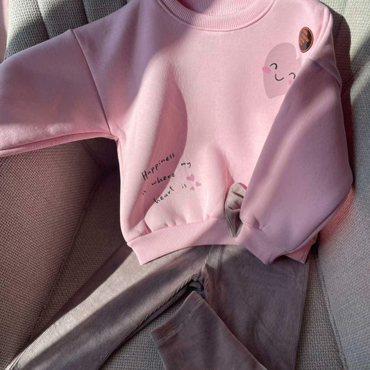 Детски комплект с ватирана блуза