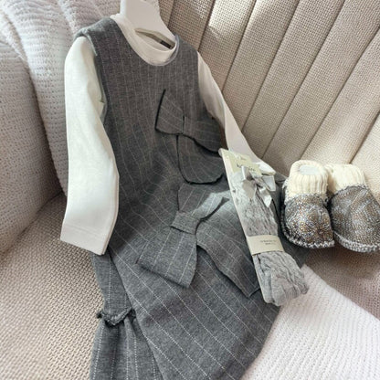 Стилна детска рокля в две части