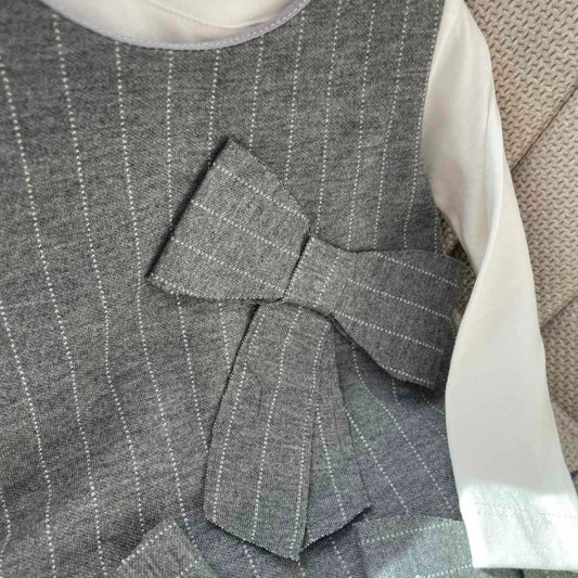 Стилна детска рокля в две части