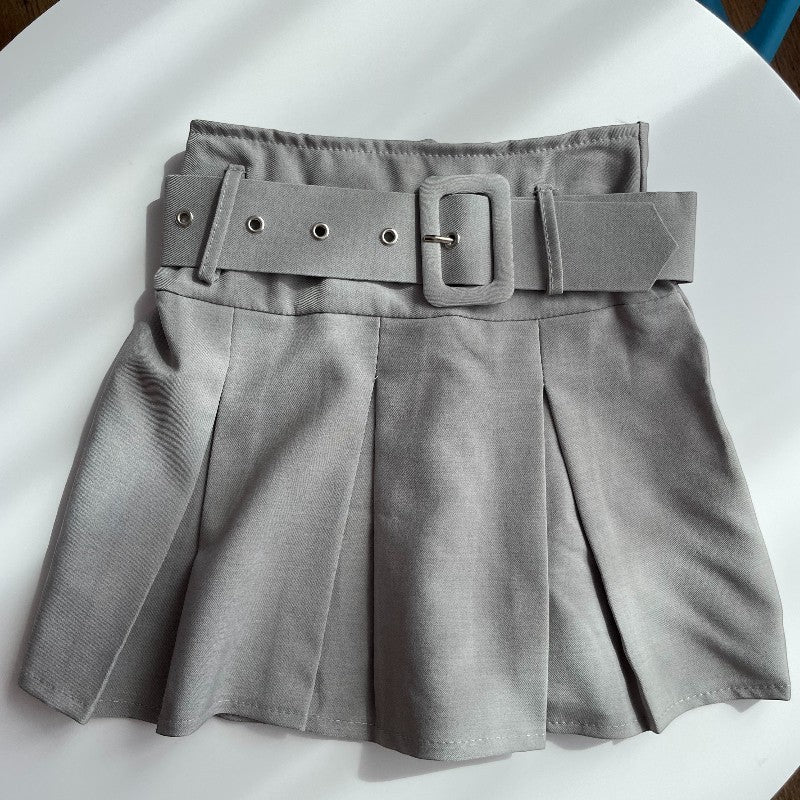 Сива пола с колан